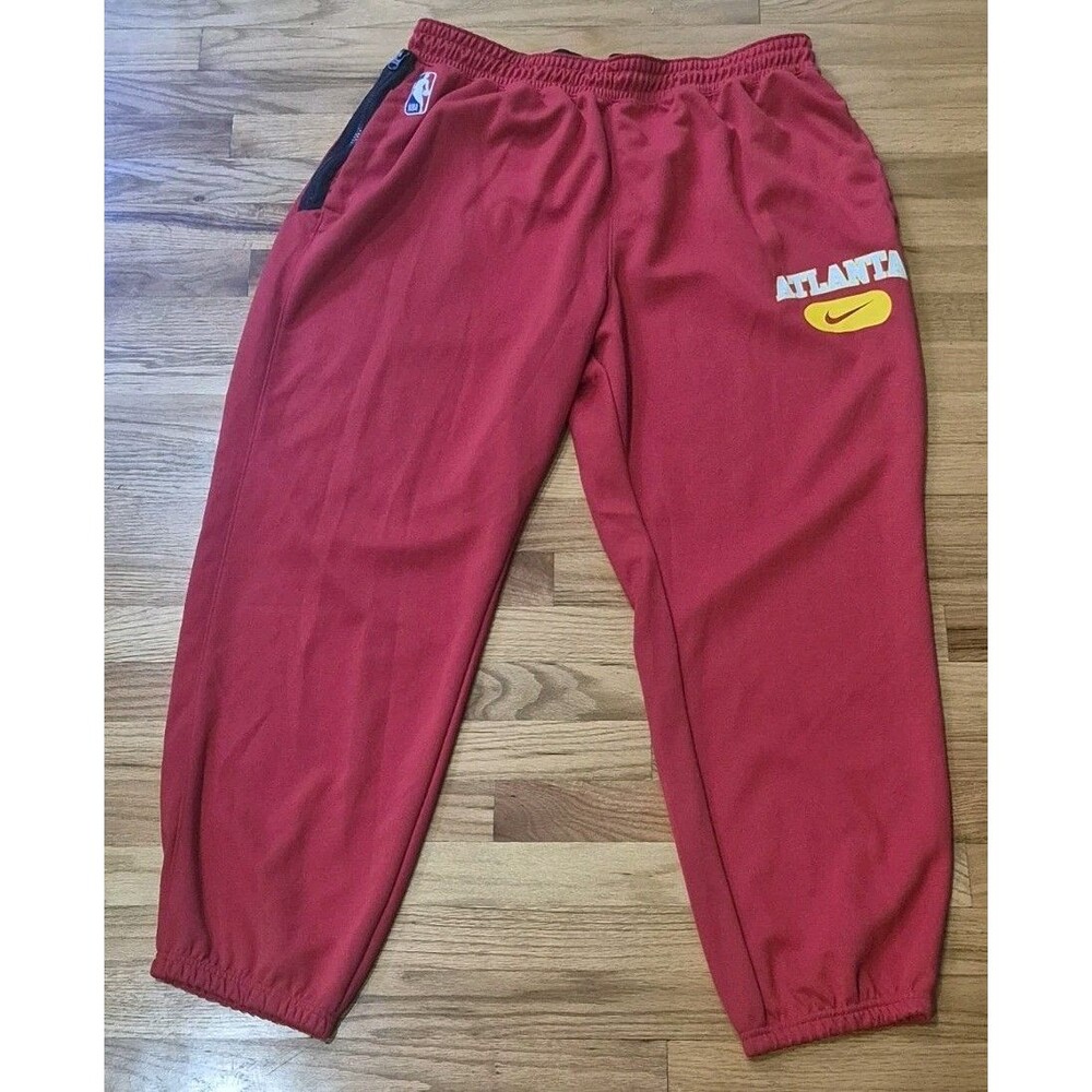 Nike Atlanta Hawks Spotlight Dri-Fit Double Knit Sweatpants Joggers Sz 3XL